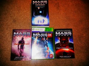 mass effect books and videogame